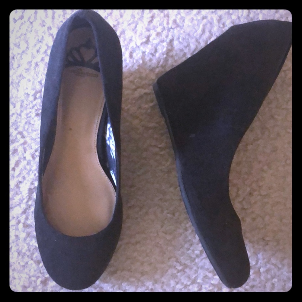 Wedge Heel Suede Shoes